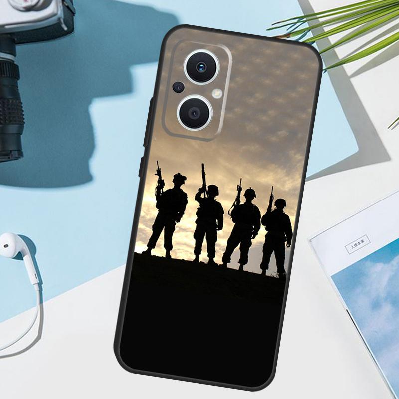 Camo military Army Cover For OPPO Reno 12 F 13F 14F 11F 10 11 13 14 Pro 7 8 Lite OPPO Find X9 X5 X6 X8 Pro Case
