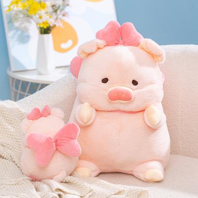 Angel Piggy Doll With Wings For Girl To Sleep With Doll Bed Throw Pillow Children'S Day Gift Bow Piggy