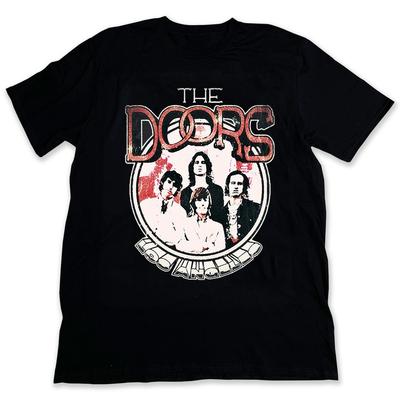 Pánské tričko s grafikou The Doors Album Hip-Hop Černé Bavlna - Unisex Tričko