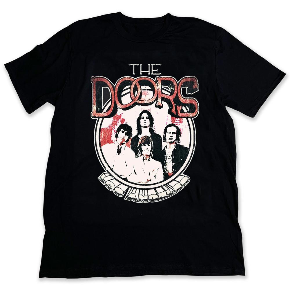 The Doors Graphic Tee Album Hip-Hop T-Shirt Black Cotton -  Unisex T-Shirt XXXXL