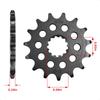 520-14T 520 46T Front Sprocket Gear Wheel for Suzuki SFV650 AZ Gladius 2013 SFV650 K9 -2015 SV650 L9,M0-M4 -2024 SV 650