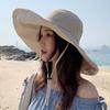 Solid Color Oversized Eaves Bucket Hat Women's Summer Versatile Sunscreen Visor Double-sided Outdoor Fashion Foldable Hat