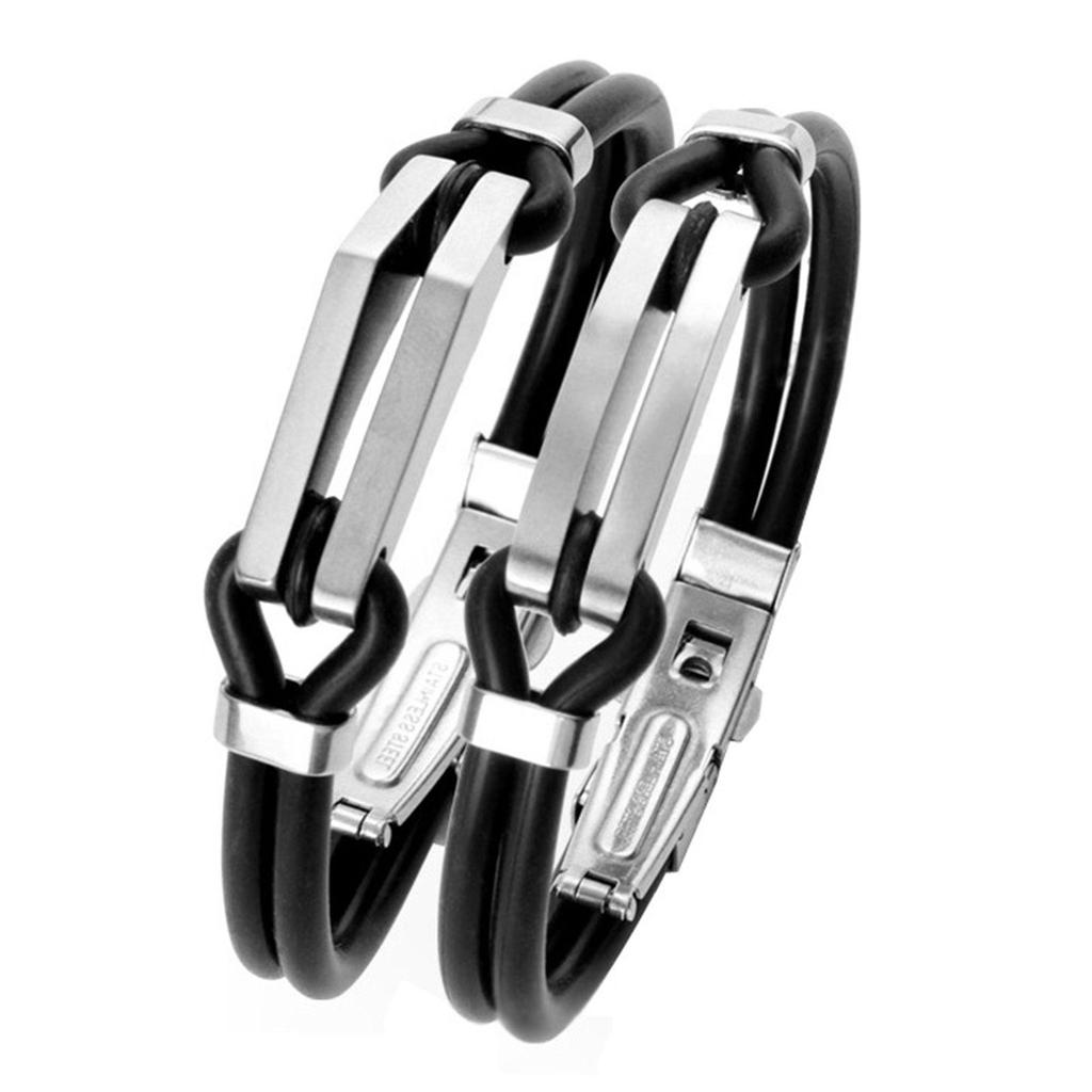 Men Titanium Sport Bracelets Detox Lymp Unclog Wristband Anti-Static Wristbands S5M8