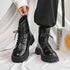 Autumn and winter new Martin boots men's platform locomotive boots British style men's boots winter outdoor casual tooling boots