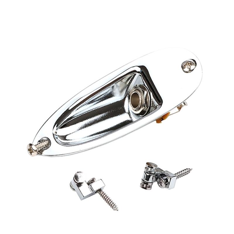 6.35mm Guitar Pickups Jacks Socket Output Loaded Boat Style 1/4 Inch with Screws