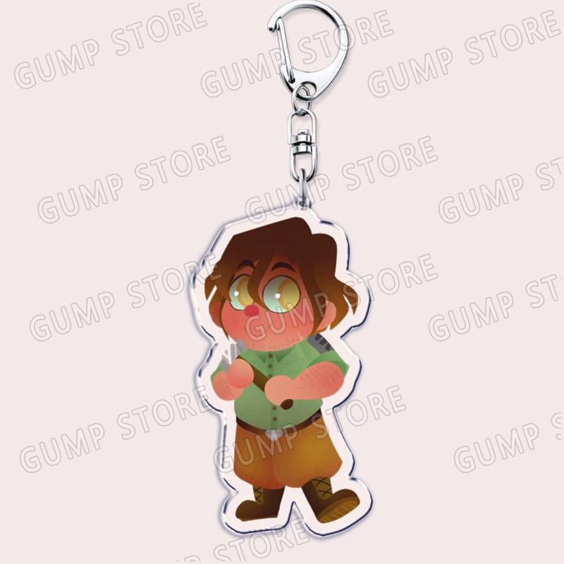 Game YKMET Boyfriend To Death Keychain for Accessories Cute Pet Strade Ren Lawrence Keyring Jewelry Friends Fans Gamers Gifts