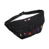 Jordan Crossbody Colorful Embroidered Large Logo Versatile Zipper Polyester Waist Bag Unisex crossbody bag Black 9A0255-K5T