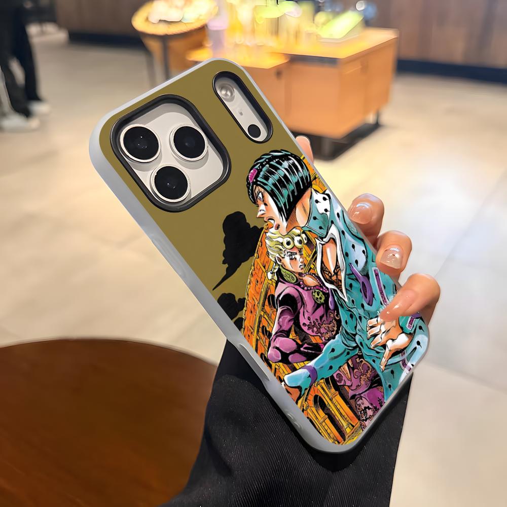 JoJos Bizarre Adventure Phone Case For IPhone 17 Air 16 E 15 14 Plus 13 12 11 Pro Max Jelly 2 In 1 Protective Case
