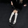Lolita Lolia love flower fishnet socks retro love jacquard stockings medium tube socks children