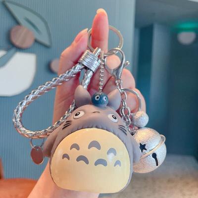 Kľúčenka Totoro Kreslený Anime Roztomilá Mačka Bábika Figúrka Totoro Kožený Remienok Krúžok na kľúče Taška Kľúčenka do auta Vianočné Darčeky
