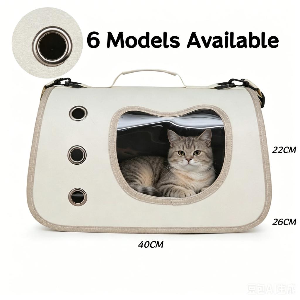 Haustiertasche, Ausflugstragetasche für Hunde und Katzen, Messenger-Tasche fürs Auto, für kleine Hunde, atmungsaktiv, große Kapazität, seitliche Öffnung, Einzelschulter-Katzentasche
