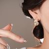 Elegant Exaggerated Earrings Spiral Creative Ear Studs Exquisite Geometric Metal Earrings  Gift