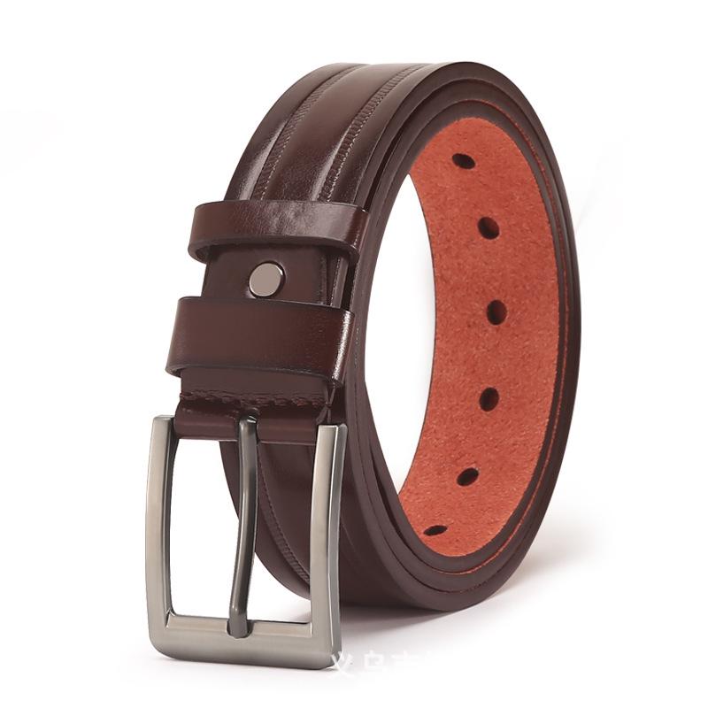 Men's Trendy All-Match PU Belt with Alloy Pin Buckle for Jeans