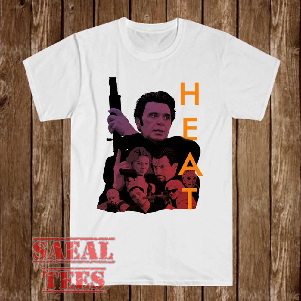 Heat Movie De Niro Men s White Size S-5XL S