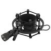 Microphone Shock Mount ABS Anti Vibration Mic Holder with 5 8 to 3 8 Conversion Nut for Diameter 45‑50mm Round