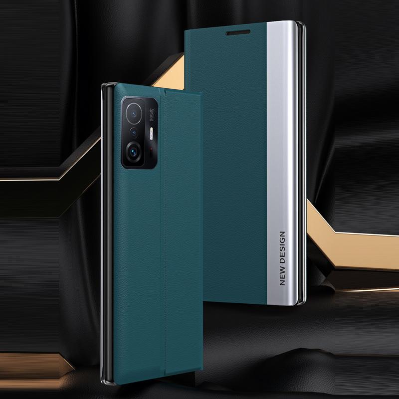 Luxuriöse Flip-Leder-Magnethülle für Xiaomi 14T Pro 13T Poco F6 Pro X6 X5 M6 M4 Redmi 14C Note 13 Pro 12 11 Matte stoßfeste schlanke Stoßstangenabdeckung