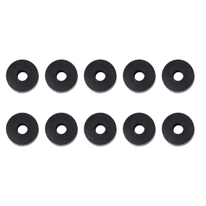 Mechanical Mounting Rubber Cushion Washer 25 Mm Outer Diameter 10 Mm Thick 10 Piece Pack for Damping and Replacement