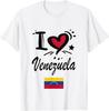 Venezuela Flag Bandera Cotton Camiseta Short Sleeve Summer Casual Patriotic Gift Lightweight Breathable Trendy for Unisex WoUINISEX