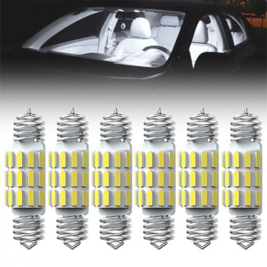6pcs  CANBUS 31MM Festoon DE3175 LED Map Dome Interior Light Bulbs EOA