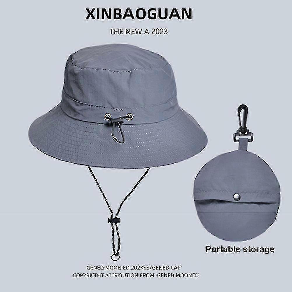 Summer Waterproof Packable Bucket Hat Portable Breathable Unisex Hat For Picnic Camping