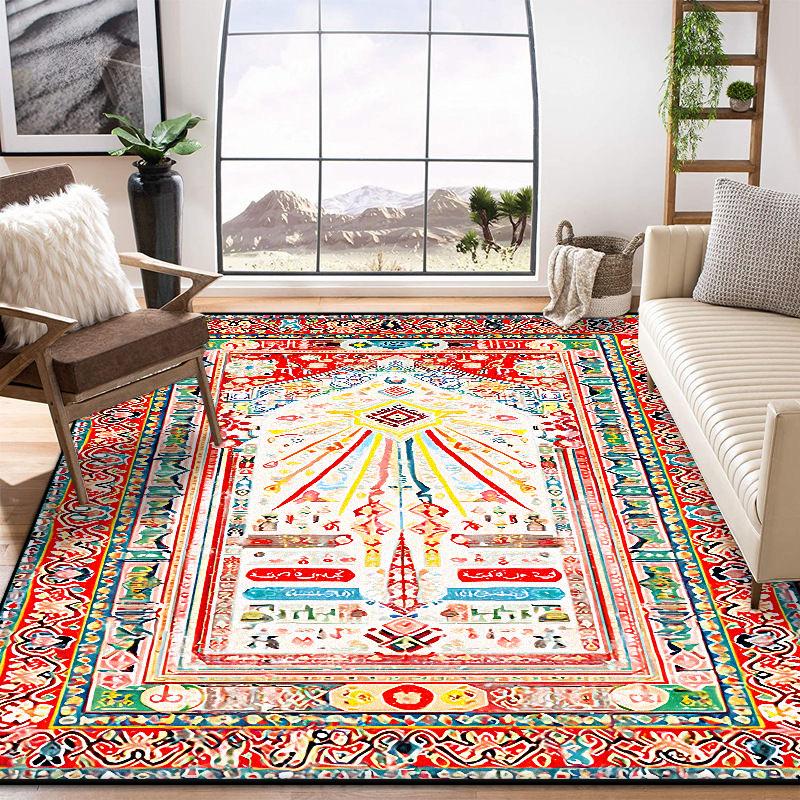 Nadýchané Krátké Koberce do Obývacího Pokoje Velká Plocha Perský Retro Dekorace Domov Ložnice Koberec 200x300 Salonek Noční Stolek Protiskluzové Podložky na Podlahu