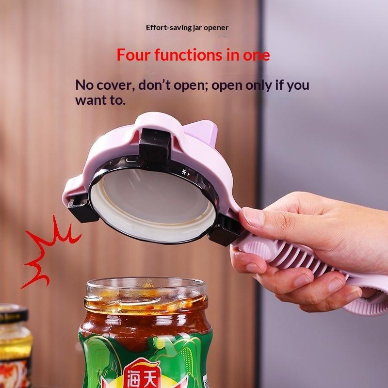 Adjustable Jar Opener Anti Slip Labor Saving Manual Bottle Cap Remover For Home Kitchen Sauce Pickle Bottle Opening Tools