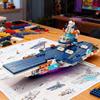 Marine Kriegswagen Schiff Armee Boot Flugzeug Modell Kriegsschiffe Bausteine Kompatibel mit Lego Bauset für Jungen Steine Spielzeug