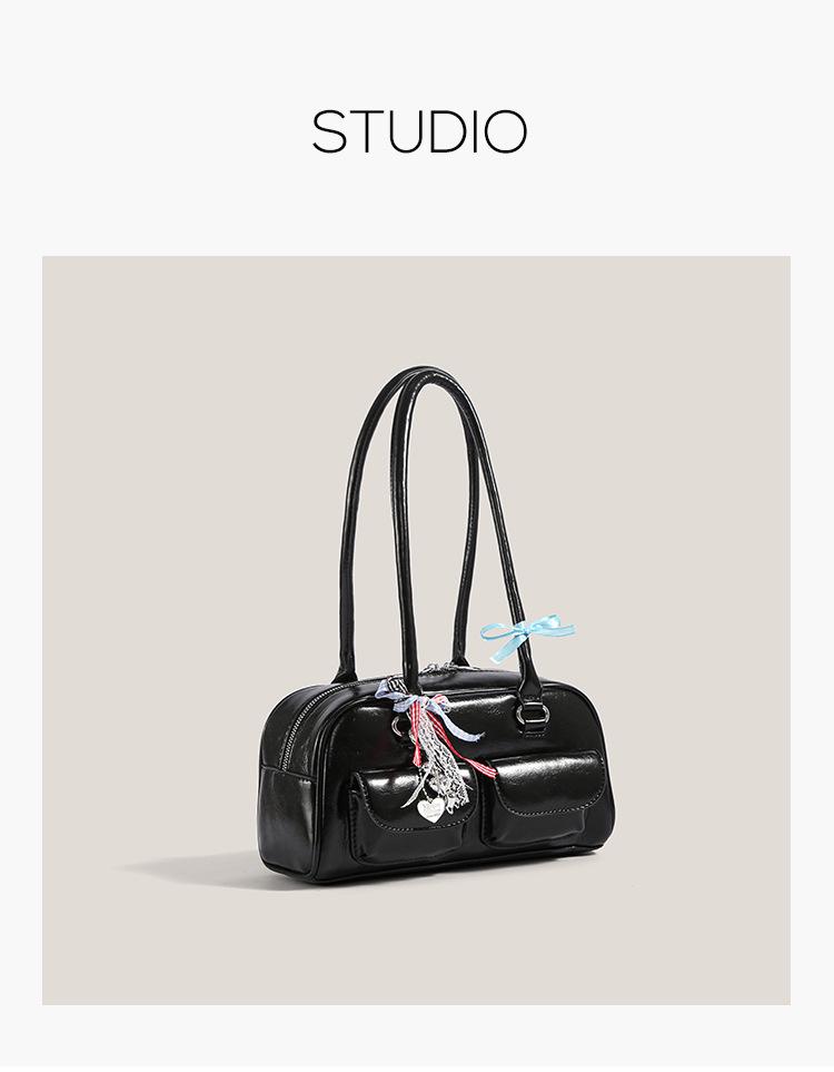 Versatile Boston Tote Shoulder Bag - Underarm Carry