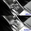 3Pcs Carbon Fiber Interior Automatic Gear Shift Cover Trim For Acura TSX 2009-14