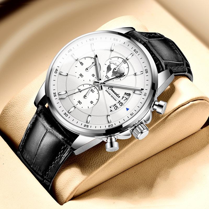Men s Watch Men s Calendar Watch Fashion Quartz