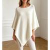 Damen Faux Kaschmir Fledermausärmel Umhang Schal Pullover - Herbst/Winter 2026 Kollektion