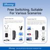 BT 5.3 Transmitter and Receiver AUX 3.5mm 2-In-1 Wireless Adapter Low Latency Wireless Transmitter for TV/Home Sound System