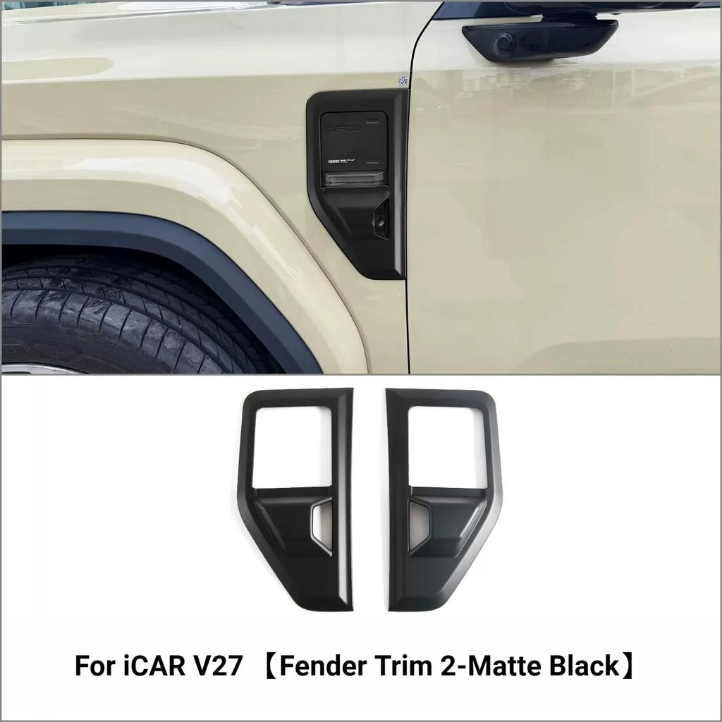 For Door Bowl Handle Protector Trim, Rearview Mirror Cover, Fuel Tank Cap Sticker Fit For Chery iCAR V27