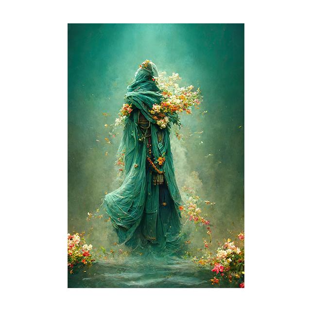Raven Queen Sacral Redemption Posters and Prints Wall Art Pictures Flower People Canvas Painting Living Room Home Decor Cuadros
