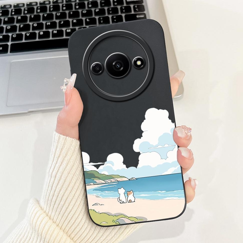 For Xiaomi Redmi A3 4G Case Luxury Art Painted Cover For Redmi A3 A2 A1 RedmiA3 RedmiA1 Phone Casing Soft Fundas ShockProof