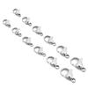 50pcs Stainless Steel Lobster Clasps Hooks for Necklace Bracelet Chains DIY Fashion Jewelry Making Findings Supplies 10mm/12mm