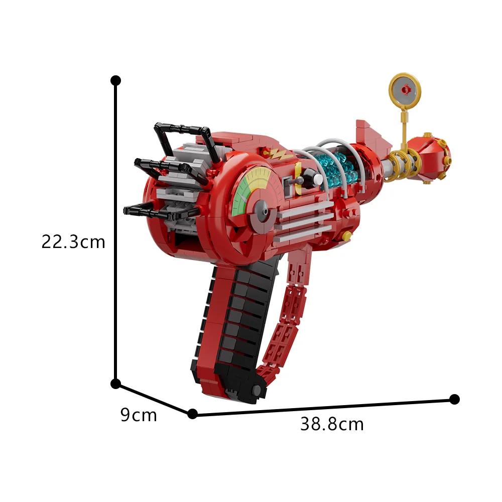 

Gobricks MOC Call of Duty Ray Gun Building Blocks Shooting Game With Luminous Bullets Red Gun Brick Model Bullets Toy Gift