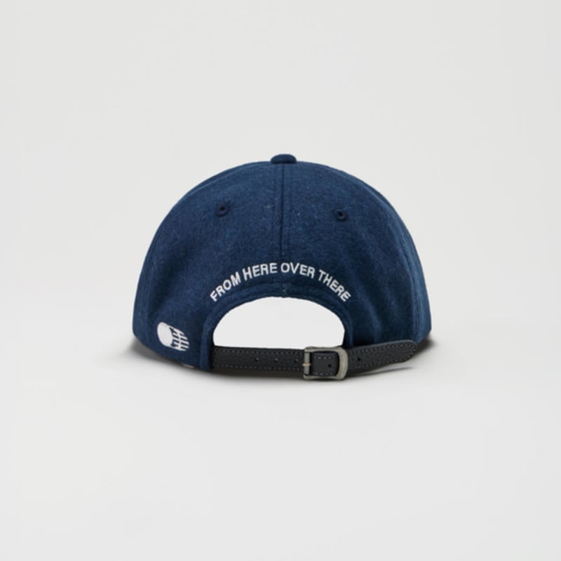 TRAFFIC HARMONY WOOL BLEND TH APPLIQUE LOGO DEEP-FIT 6-PANEL cap_NAVY