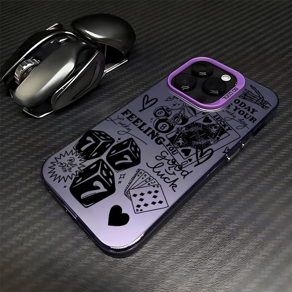 Dice Poker Cherry Pattern Phone Case for Samsung Galaxy A16 A06 A35 A55 A25 A05S A15 A56 A54 A36 A34 A24 A26 A14 A05 A04 4G 5G