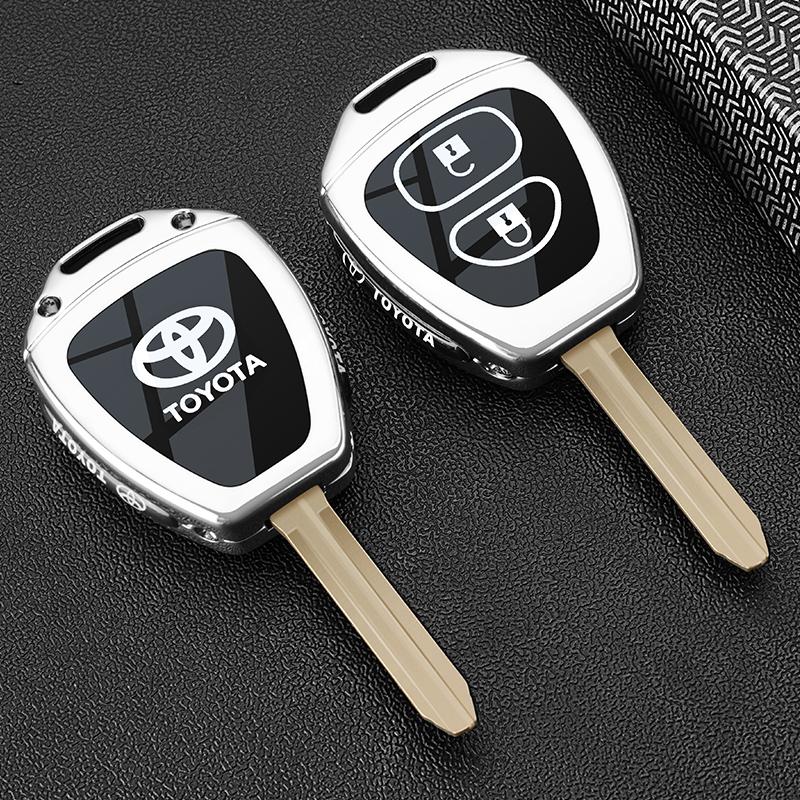 

Car Key Case Cover for Toyota Prius RAV4 Camry Corolla 2014 2015 2016 2017 Shell Fob Bag Keychain Key Protector Accessories