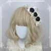 Original Handmade Ribbon Rose Headband Kc Lolita Pearl Headbands Elegant and Simple Versatile Hair Accessories for Women