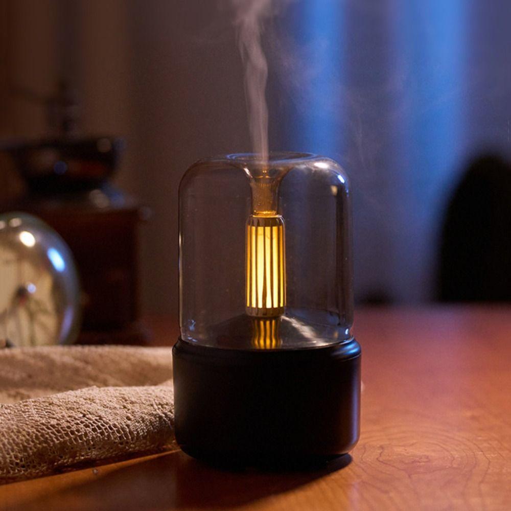 LED Cool Mist Humidifier Dry Boil Protection Aroma Diffuser Quiet Operation Mist Sprayer  Bedroom