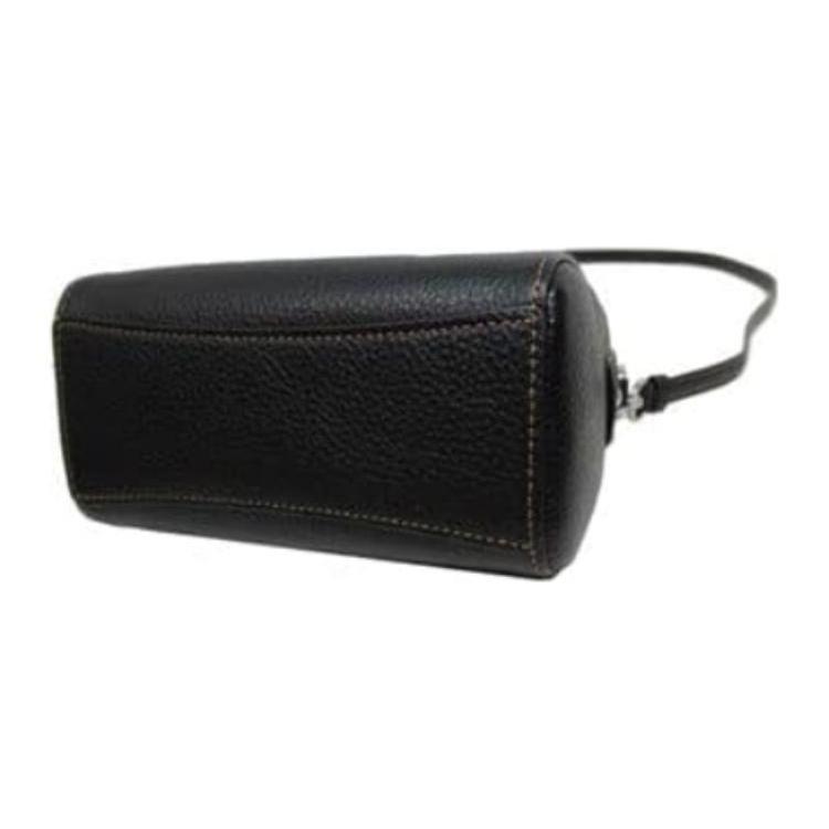 COACH Rowan Refined Pebble Cow Leather Crossbody Bag, Handbag Mini Women's Black CD444-SVA47