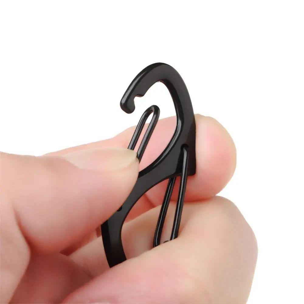 5 Adet Çinko Çinko Çinko Alaşımı S Tipi Anahtarlık Kancası Çift Taraflı Sırt Çantası Çıtçıtı Dağcılık