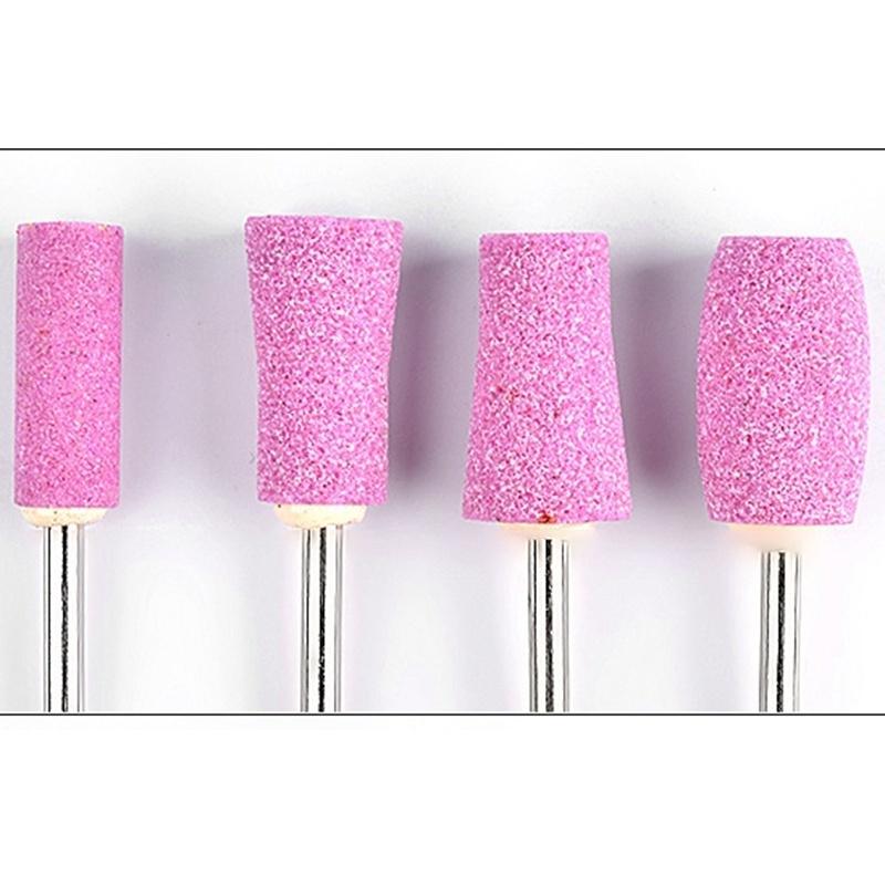 12Pcs Stainless Steel Ceramic Electric Machine Drill Bits File Nail Art Polishing Grinding Head Manicure Pedicure Tools Set