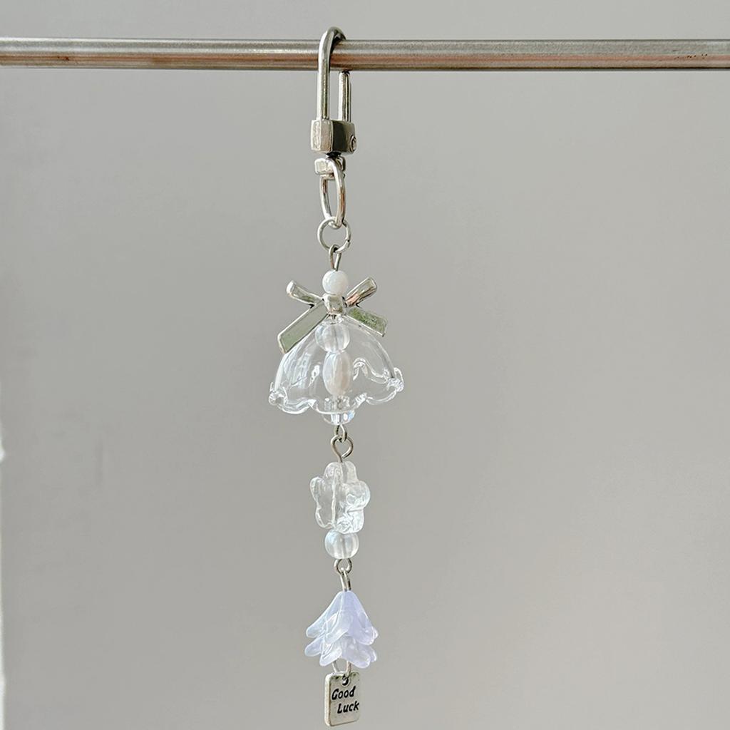Acrylic Candy Bow Ceramic Bead Sweet Design Exquisite Backpack Car Key Cell Phone Accessories Exquisite Gift Bag Charm