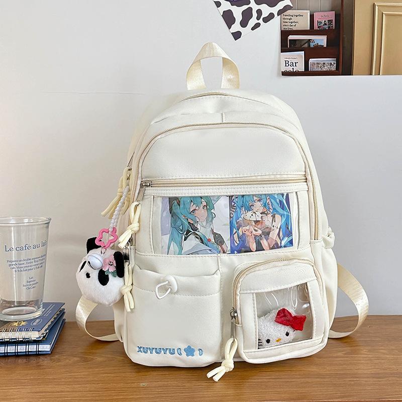 School bag Japanese two-dimensional girl pain bag backpack high value ins college large-capacity backpack college student backpack