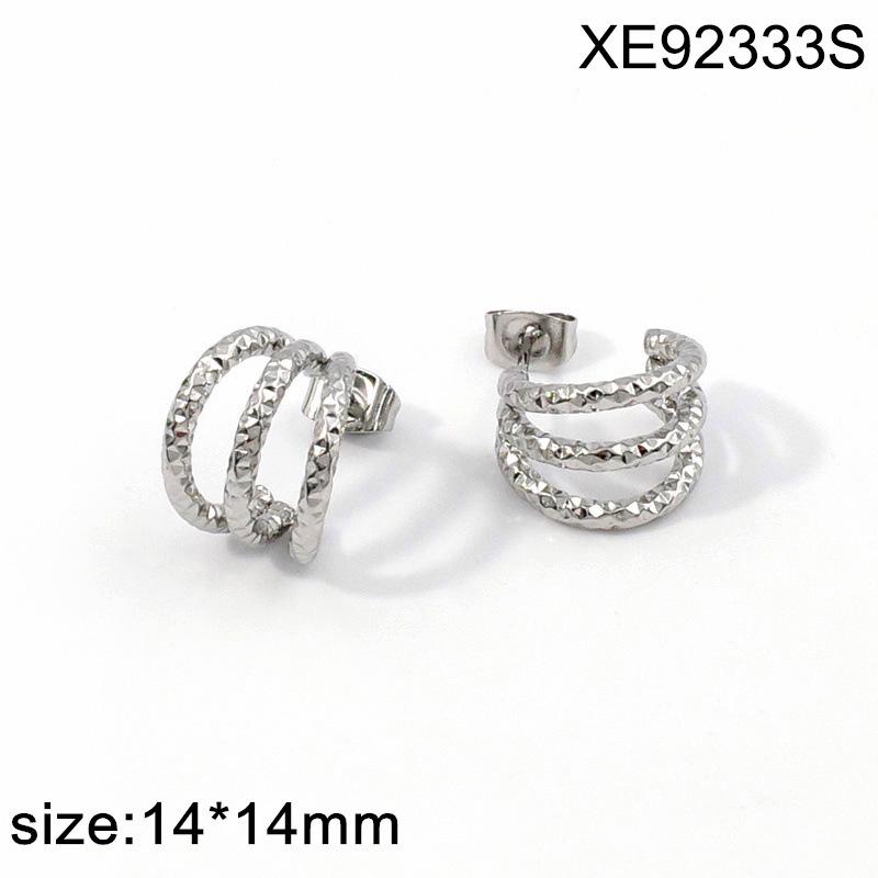 Высококачественные серьги и каффы из нержавеющей стали европейского и американского стиля