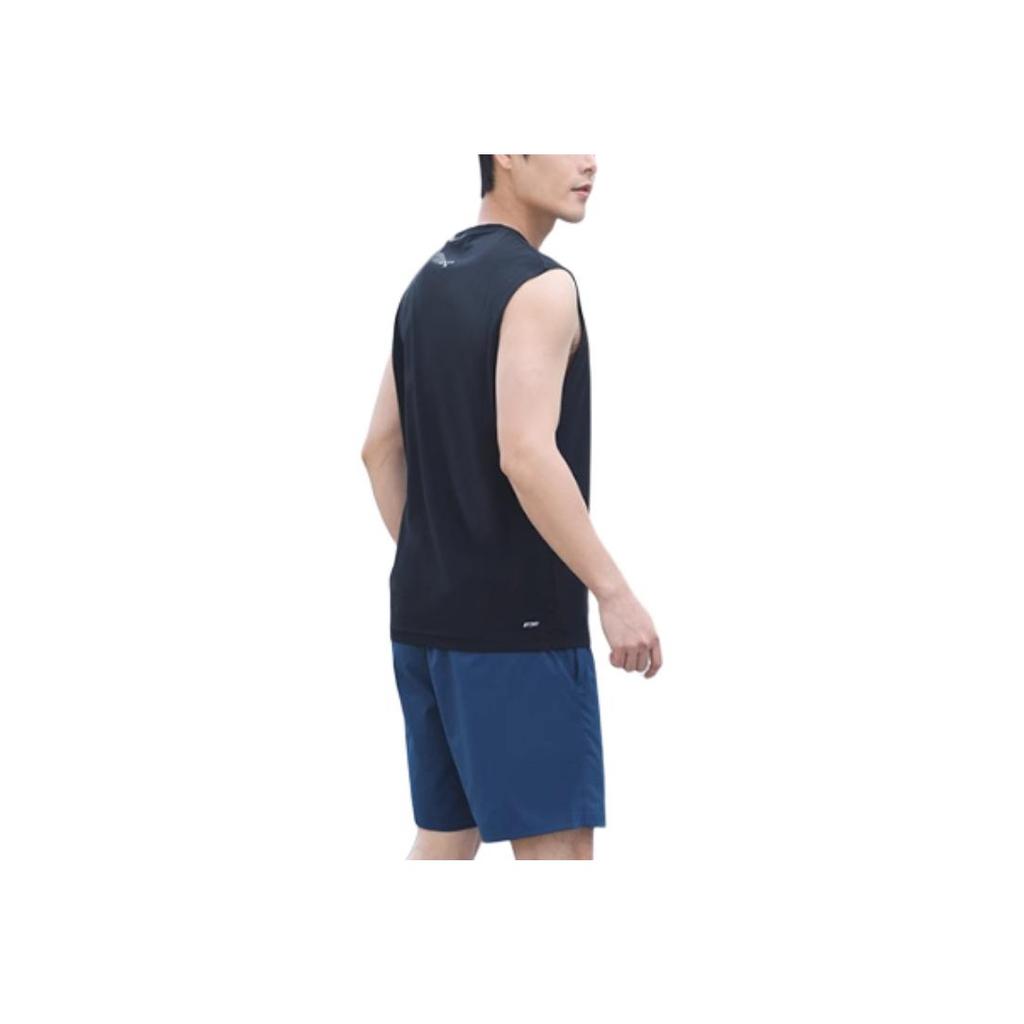 Li Ning Running Fitness Training Quick-Dry Sports Vest Men tops Cool-Black AVSU023-3