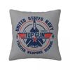 Air Force Fighter Jets Top Gun Tom Cruise Maverick Film  Square Pillowcase Cushion Cover Pillow Case Throw Pillow Cover